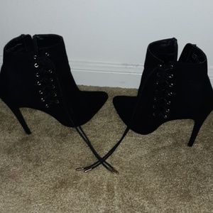 Black ankle booties